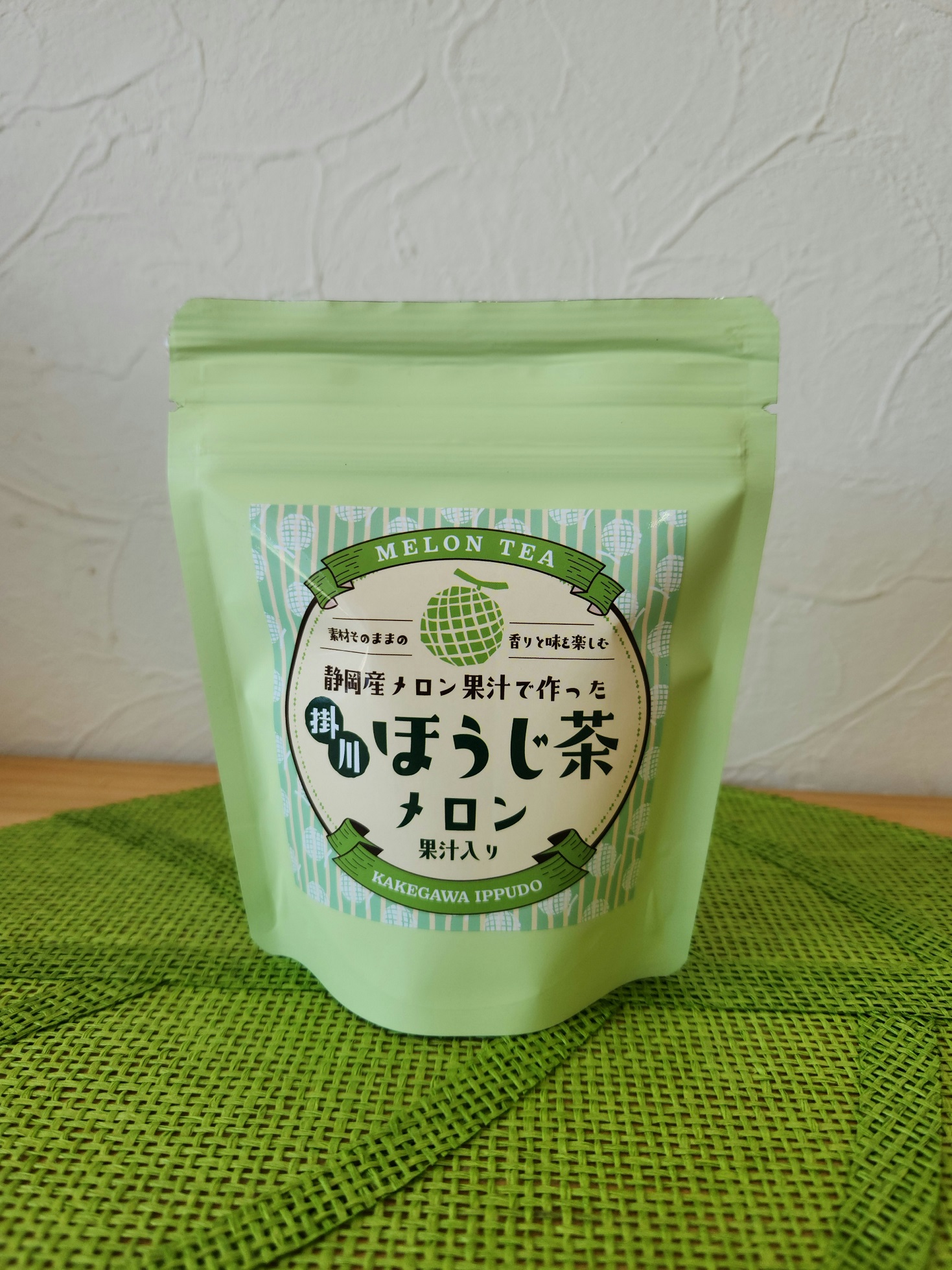 掛川ほうじ茶　メロン果汁 3ｇ×6ｐ　　<br>670円